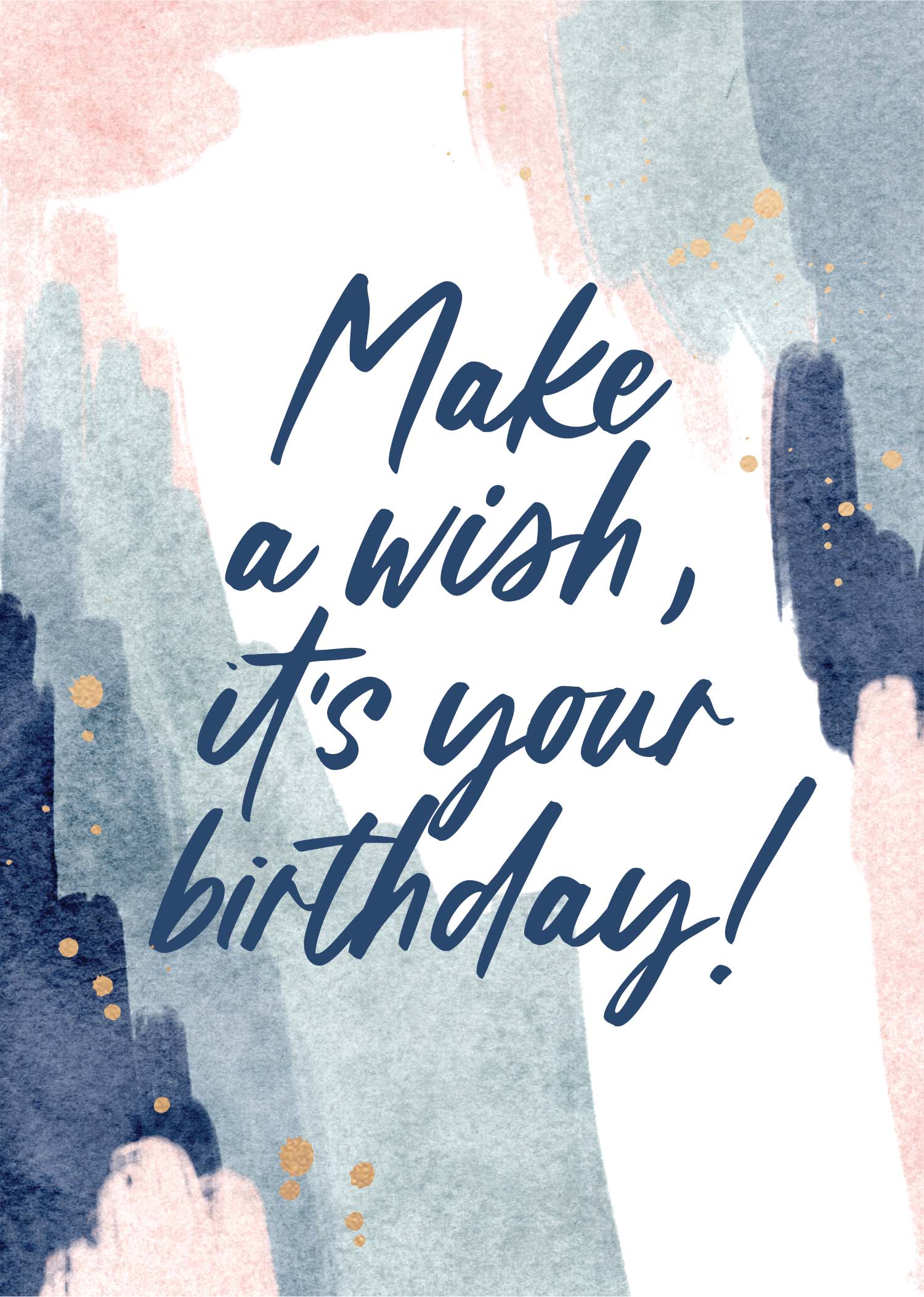 Greeting Card Awash - Make A Wish